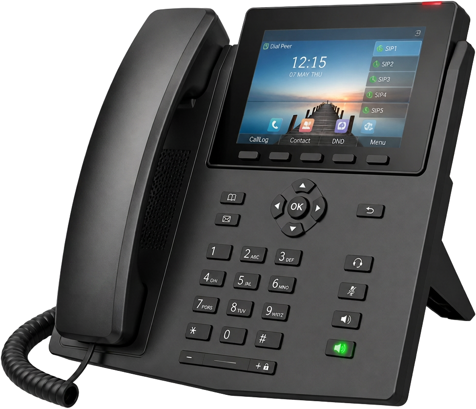 Xorcom UC series IP desk phone, provisioned automatically from CompletePBX